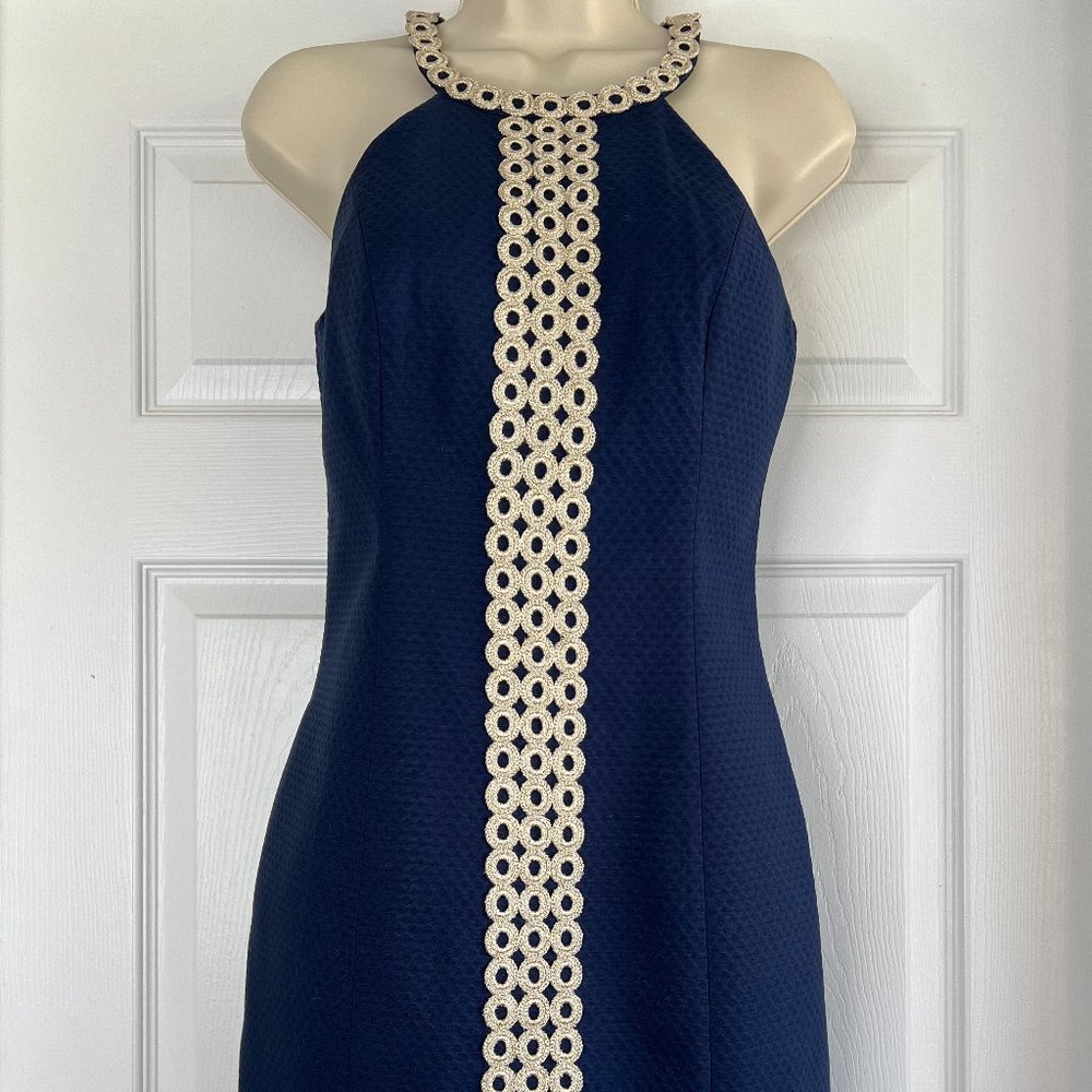 SOLD Lilly Pulitzer True Navy Sasha Shift Dress NWT Size 0